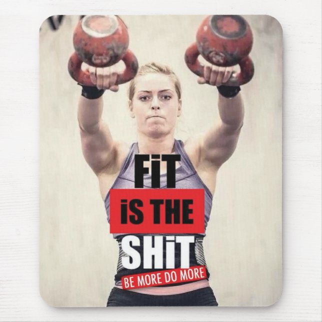 Motivierend Bodybuilding Mousepad (Vorne)