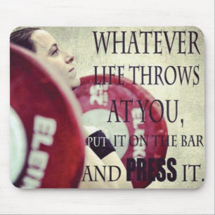Motivierend Bodybuilding Mousepad