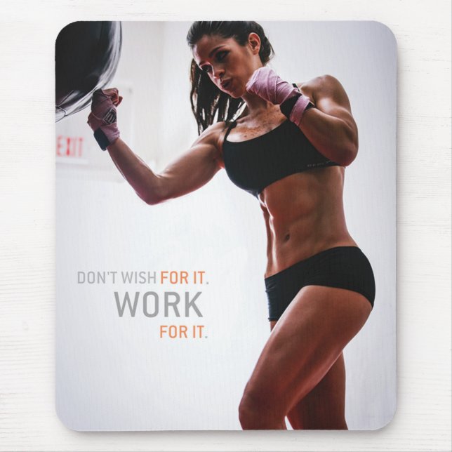 Motivierend Bodybuilding Mousepad (Vorne)