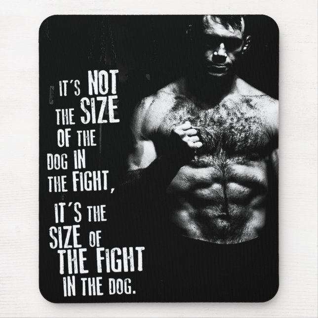 Motivierend Bodybuilding Mousepad (Vorne)