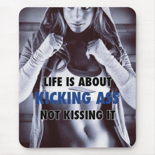 Motivierend Bodybuilding Mousepad (Vorne)