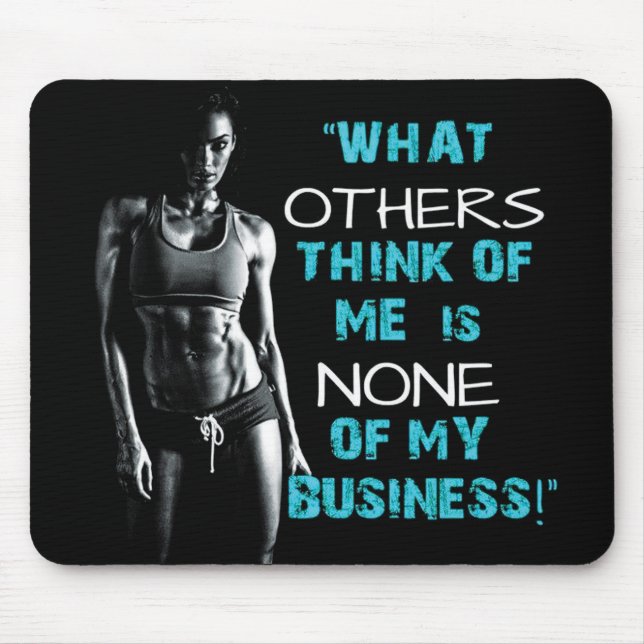 Motivierend Bodybuilding Mousepad (Vorne)