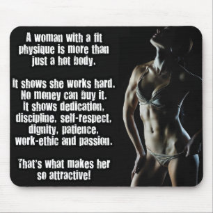 Motivierend Bodybuilding Mousepad