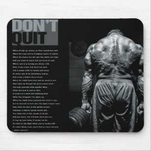 Motivierend Bodybuilding Mousepad