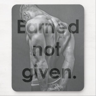 Motivierend Bodybuilding Mousepad