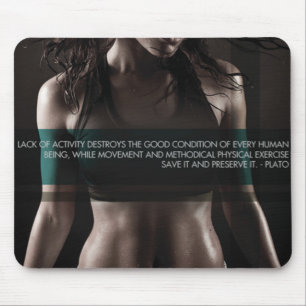Motivierend Bodybuilding Mousepad