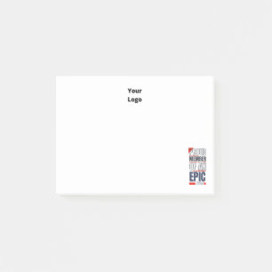 Motivierend Büro für kundenspezifische Logokombina Post-it Klebezettel