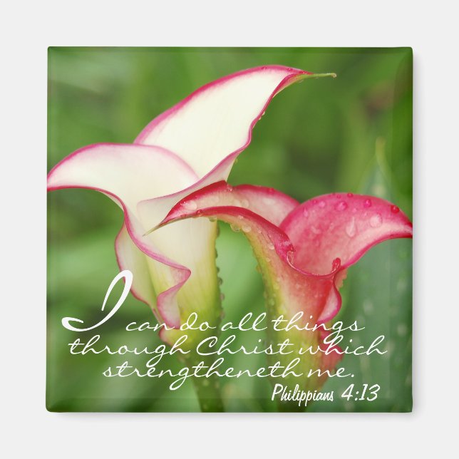 Motivierend Calla Lily Magnet (Vorne)