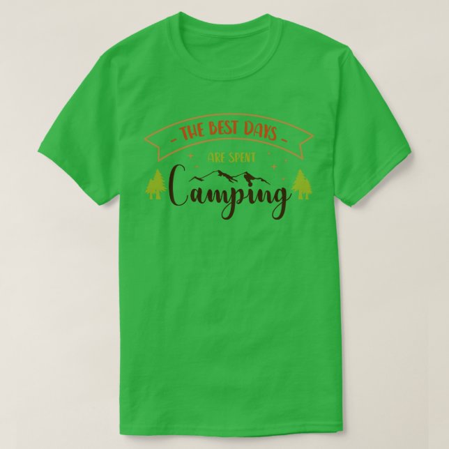 Motivierend Camping T-Shirt (Design vorne)