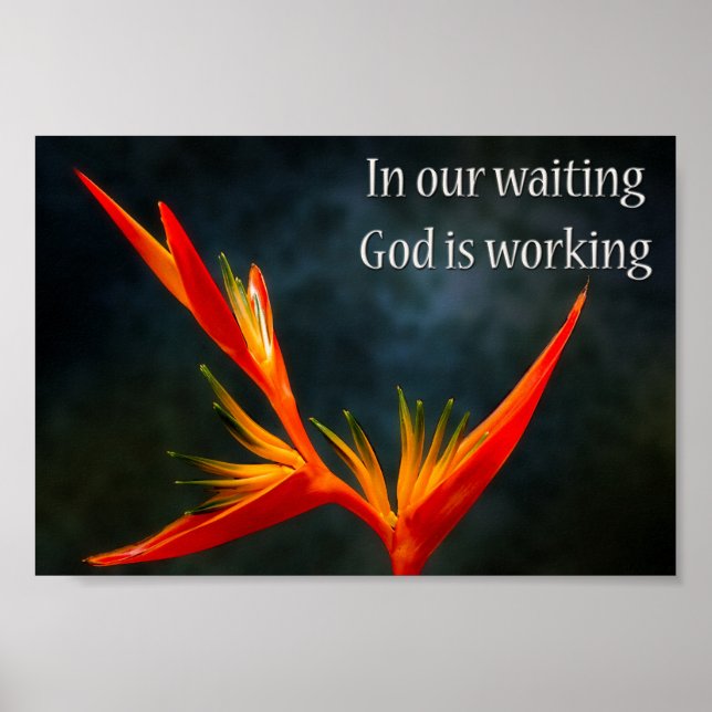 Motivierend Christliche Zitate Inspiration Sprichw Poster (Vorne)