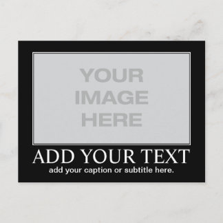 Motivierend / Demotivitäts Postkarte