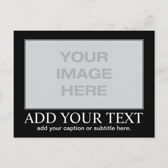 Motivierend / Demotivitäts Postkarte (Vorderseite)