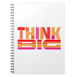 Motivierend denken notizblock