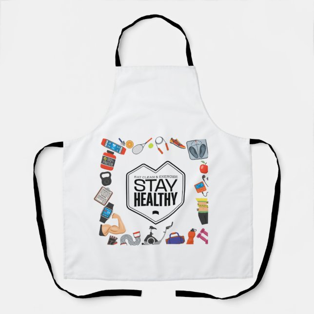 motivierend Design bleibe Schürze (Vorderseite)