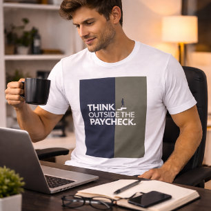 motivierend Design "Think Outside the Paycheck" Tri-Blend Shirt
