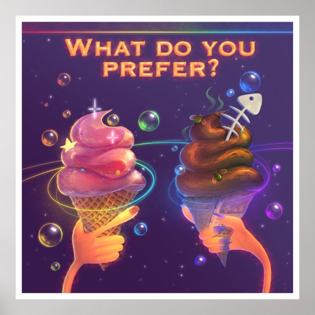 Motivierend digitale Kunst als Plakat (Vorne)