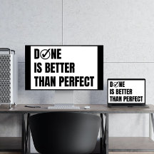 Motivierend Done ist besser als perfektes Klassenz