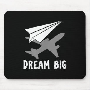 Motivierend Dream Paper des Flugzeugingenieurs Mousepad
