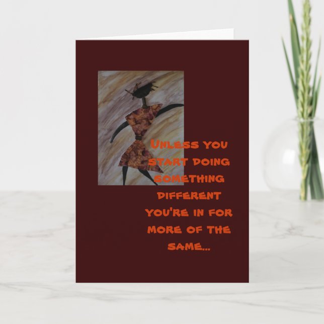 Motivierend ethnische Grußkarte Karte (Vorderseite)