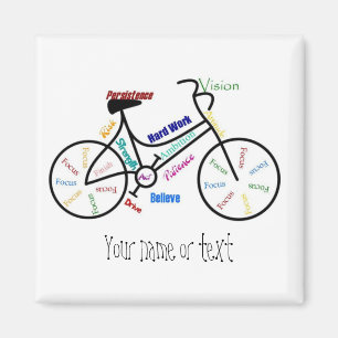 Motivierend Fahrrad, Fahrrad, Fahrrad, Sport, Hobb Magnet