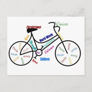 Motivierend Fahrrad, Fahrrad, Fahrrad, Sport, Hobb Postkarte