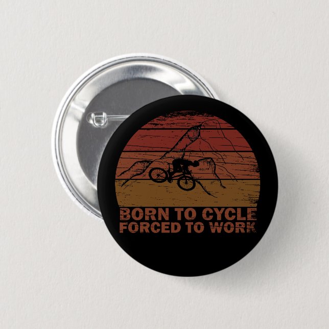 Motivierend Fahrradkurse Button (Vorne & Hinten)