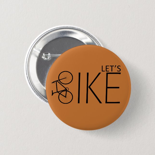 Motivierend Fahrradkurse Button (Vorne & Hinten)