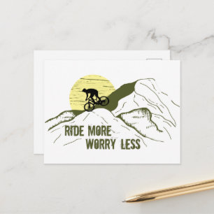 Motivierend Fahrradkurse Feiertagspostkarte