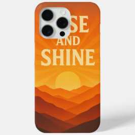 Motivierend Fall Rise und Shine Sunrise Case-Mate iPhone Hülle