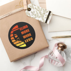 Motivierend Felskletterquoten Runder Aufkleber