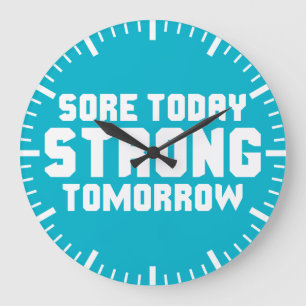 Motivierend Fitness Große Wanduhr