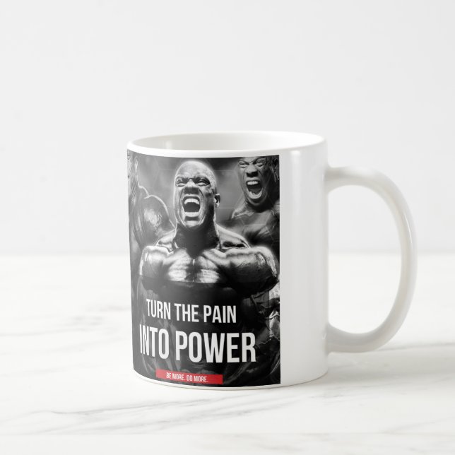 Motivierend Fitness Kaffeetasse (Rechts)