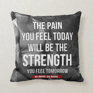 Motivierend Fitness-Turnhalle Kissen