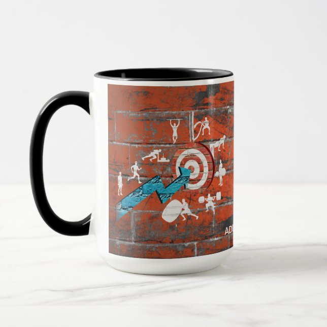  Motivierend Fitness-Workout  Tasse (Links)