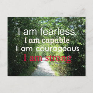 Motivierend Förderung Postkarte