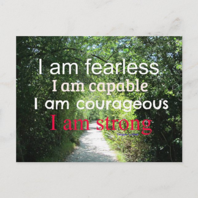 Motivierend Förderung Postkarte (Vorderseite)