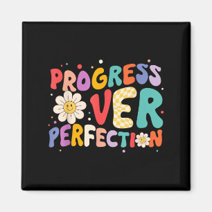 Motivierend Fortschritt gegenüber Perfektionallehr Magnet