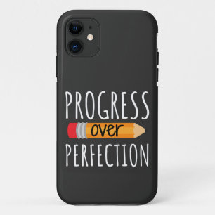 Motivierend Fortschritt über Perfektion Case-Mate iPhone Hülle
