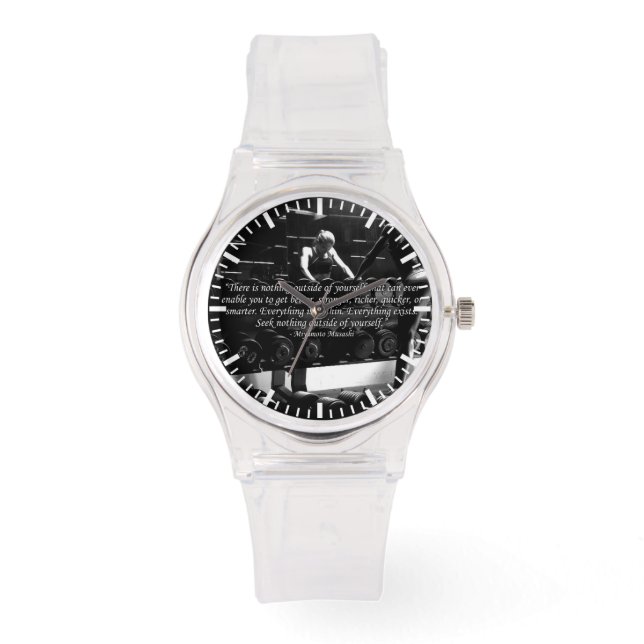 Motivierend Frauenarbeit Armbanduhr (Vorderseite)