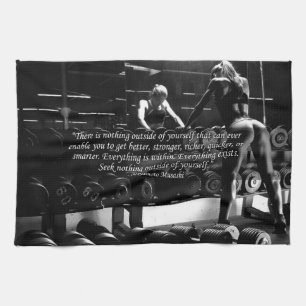 Motivierend Frauenarbeit Handtuch