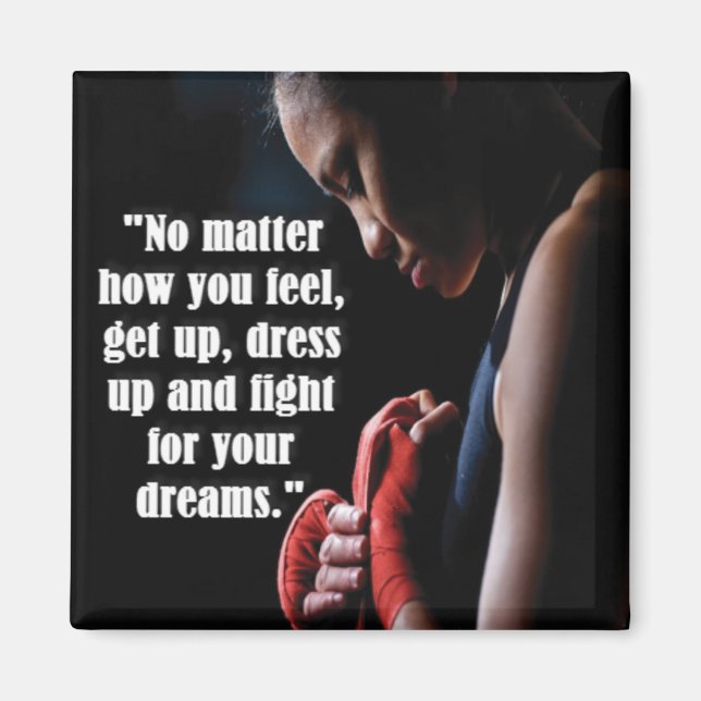 Motivierend Frauenarbeit Magnet (Vorne)