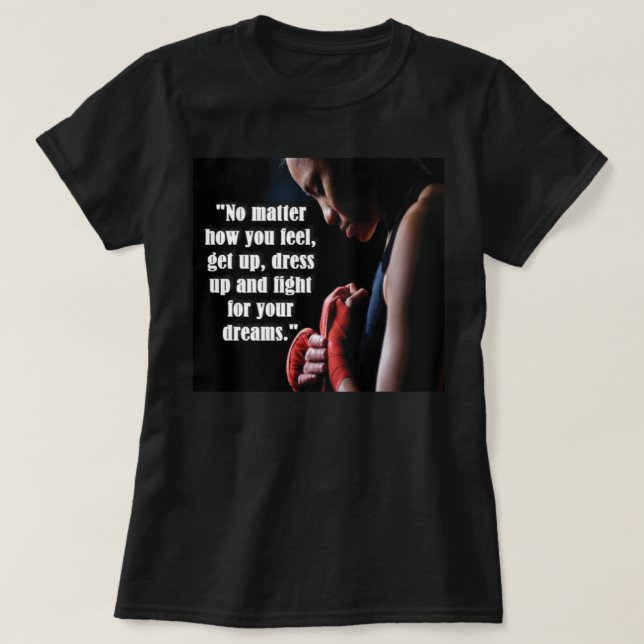 Motivierend Frauenarbeit T-Shirt (Design vorne)