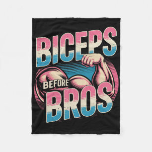 Motivierend Funny Gym Spaß Biceps Gains Biceps B Fleecedecke