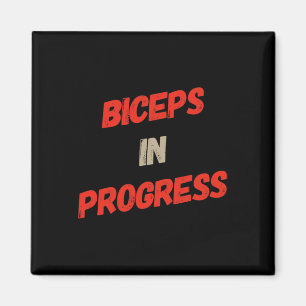 Motivierend Funny Gym Spaß Biceps Gains Biceps I Magnet