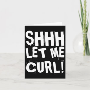 Motivierend Funny Gym Spaß Biceps Gains Shhh Gelas Karte