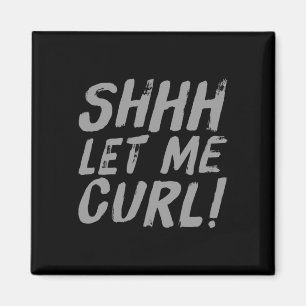 Motivierend Funny Gym Spaß Biceps Gains Shhh Gelas Magnet