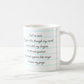 Motivierend Gedicht, das ich als Autor personalisi Kaffeetasse