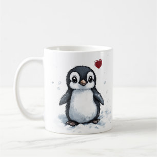 Motivierend Geschenk, Fluffy Penguin, Freundschaft Kaffeetasse