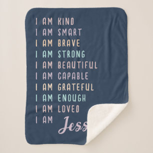 Motivierend Geschenk für Jugendliche Personalisier Sherpadecke