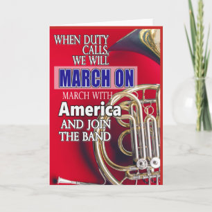 Motivierend Geschenke für Marching Bands Karte